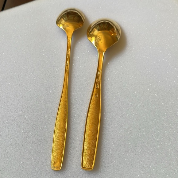 Set of 2 Rogers Cutlery Golden Spring Garden electroplate intl. - Picture 5 of 9